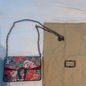 GG Floral Print Small Shoulder Bag in Multicolor